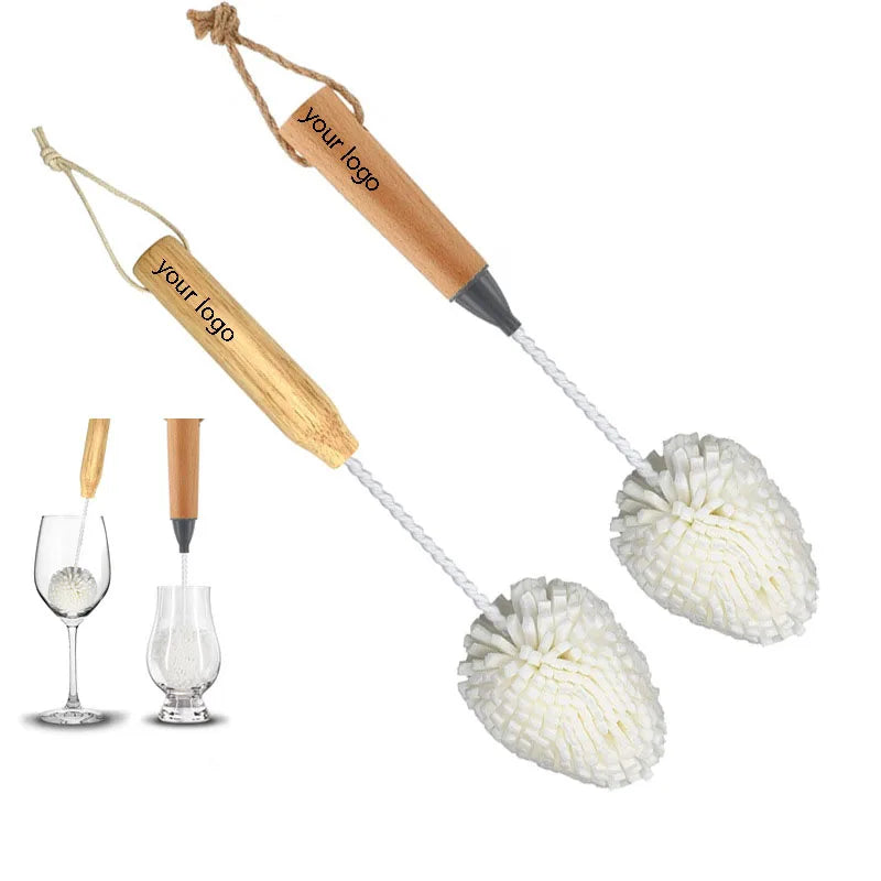 Wine Glass Cleaning Brush Whiskey Tasting Glass Brush Eva Sponge Brush for Wine Glasses and Champagne Flutes Cleaner Tool