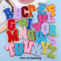 Wholesale Iron on Backing  Letters Chenille Embroidery Patches for DIY Accessories