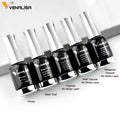 Venalisa Acid Free Primer Water Base Coat No Wipe Top Coat Matt Top Diamond Long Wear Tempered Top Coat Enamel Nail Polish Gel MegaBDM