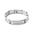 Alin Vintage Gold Plated Minimalist Stainless Steel Wide Heavy Bike Chain Bracelets for Engraving