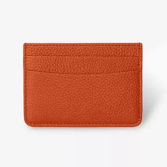 Promotion Gift Handmade Leather Credit Card Holder Custom Logo Luxury Card Sleeve Minimalist Slim Cardholder