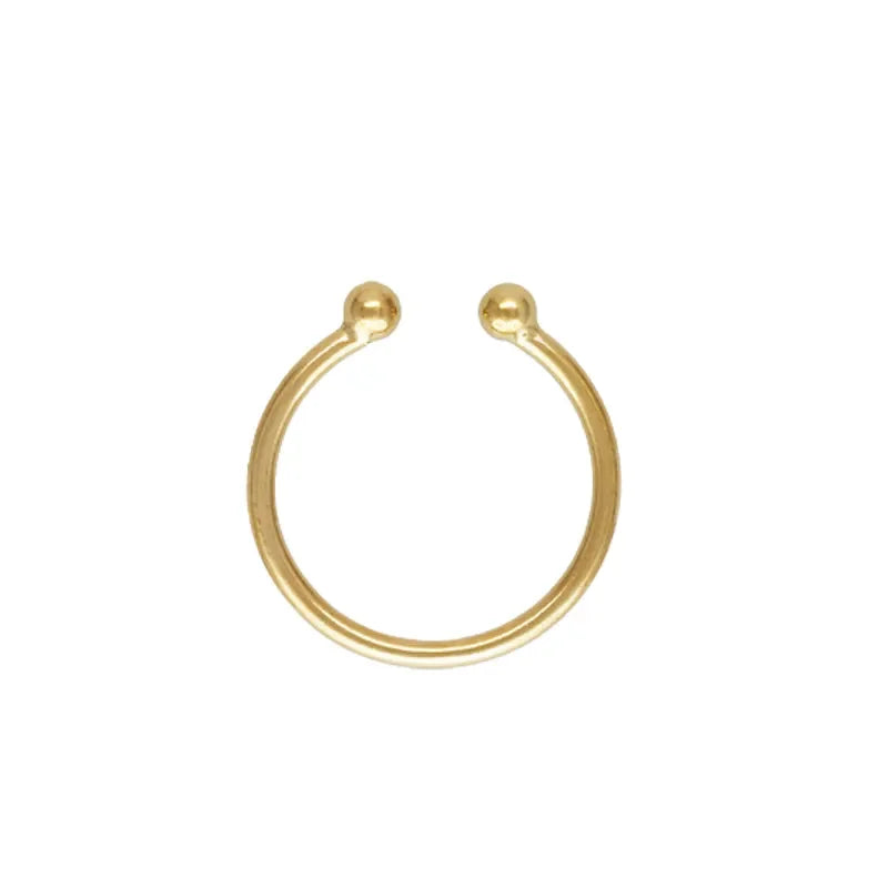 Fashion Real 14K Gold Filled Open 3.0mm Jewelry Beads Ring for Girl Women