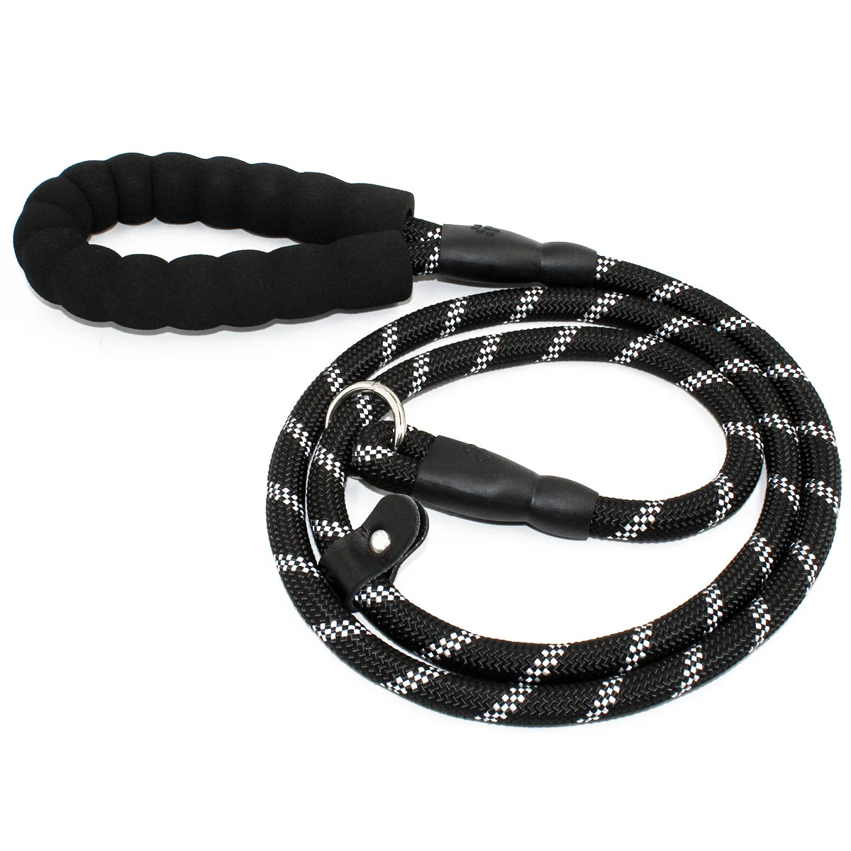 Kingtale Padded Nylon Reflective Dog Lead Slip Leash Rope for Dogs Customized Black Fashionable Pet Collars & Leashes