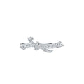 18K Gold Lab Grown Diamond Ring with Knot Design Full Inlay Gradient Size Round Cut E VVS1 for Romantic Gift