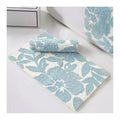 Flowers Absorbent Microfiber Bath Rugs for Tub and Shower Boho Floral Bathroom Rugs