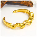Powell Luxury Women's Stainless Steel Cuff Bracelet New Arrival Gold-Plated ODM Religious Chain Link Bracelet Trendy Classic