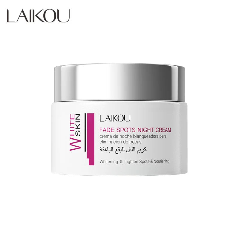 Laikou 50g Fade Lighten Spots White Skin Night Cream Reduce Freckle Face Cream