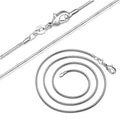 1.2MM European and American Silver Plated Fashion Snake Bone Chain Necklace Wholesale