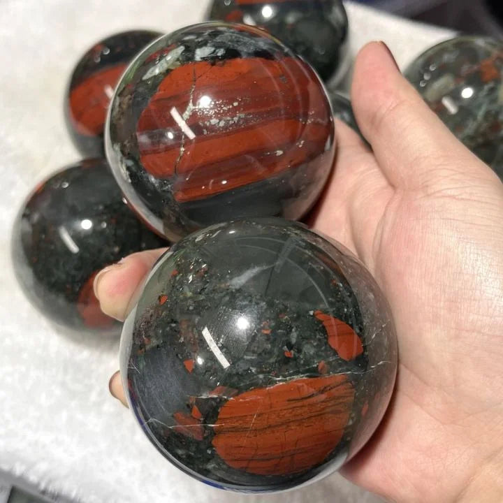 Wholesale Blood Stone Crystal Ball Spheres Unique  Blood Stone Crystal Sphere for Unique Home Decor and Healing