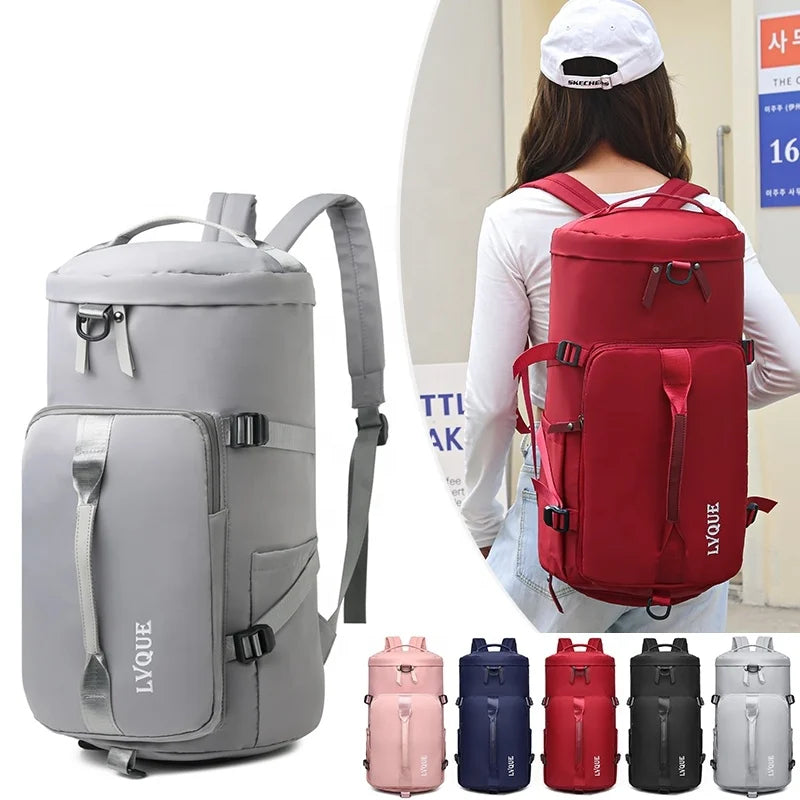 New Customized Logo Large Capacity Pink Duffle Bags Gym Man Women Waterproof Sports Travel Bag Small Duffel Bag