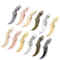 100pcs/bag 6 Color Charms Dagger Pendants Antique Jewelry Making DIY Handmade Craft M69