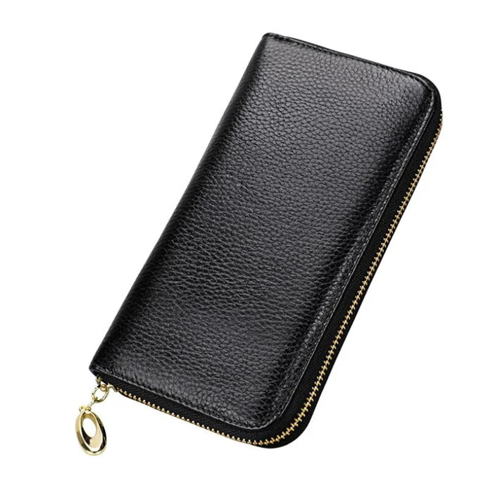 Fashion RFID Blocking Colorful Big Capacity Long Ladies Purse Wallets Leather Women