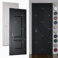 China Top Manufacturer Minimalist French Style Inside Door Hotel House Black Interior Doors for Houses