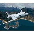 Canvas Painting Airplane in Flight Home Decoration Acrylic Painting by Numbers Modern Wall Art Pictures Handmade Gift