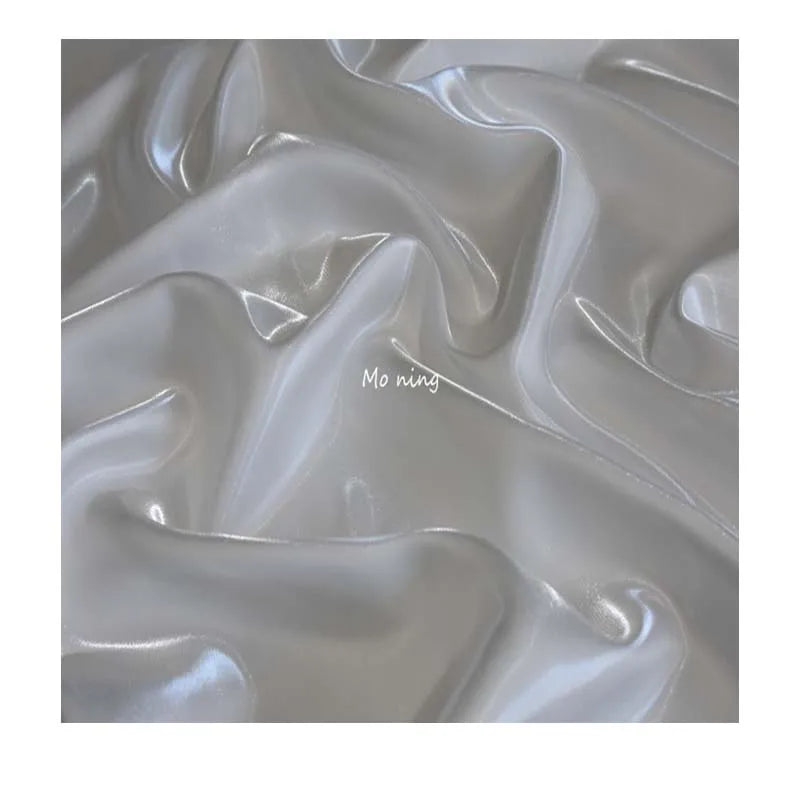 Shiny Soft Satin Fabric Glitter Organza Fabric Tessuto Di Rivestimento in Cristallo Crystal Lining Fabric