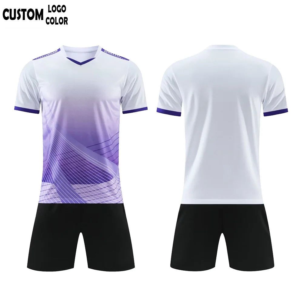 Unisex Custom Sportswear Suit Comfortable Breathable Quick-Drying Training Jersey for Football & Basketball Summer Team Uniform