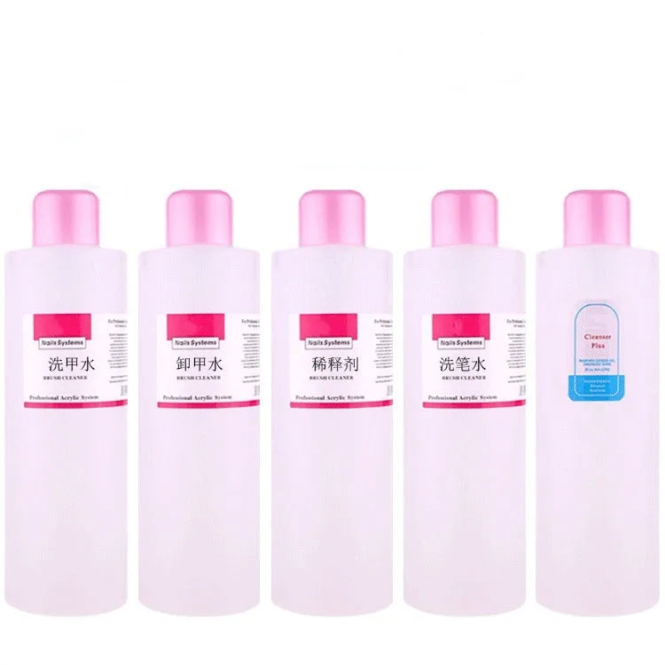 1000ml Nail Art Acrylic Liquid/Remover/Cleaner Plus/Brush Cleaner Acrylic Crystal Powder Manicure