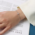 Delicate Minimalist Women Accessories Stainless Steel CZ Stone Jewelry 18k Gold Bling Crystal Cubic Zirconia Bracelets