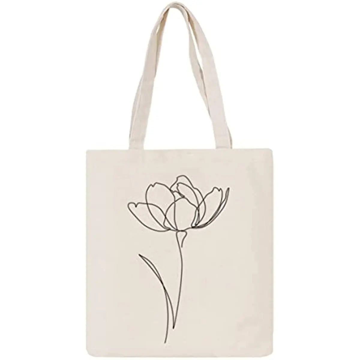 2025 New Design Minimalism Canvas Tote Bag Personalized Gift Customizable Size Cotton Canvas Bag With Printed Logo
