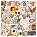 50 Pcs Retro Graffiti Decorative PVC Environmentally Friendly Stickers for Helmet Handbag Phone Casesuitcase and Books
