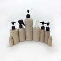 Pump Spray Shampoo Bottle Biodegradable Cosmetic Packaging Container Wheat Straw Plastic Screen Printing OEM 100ml 300ml 500ml