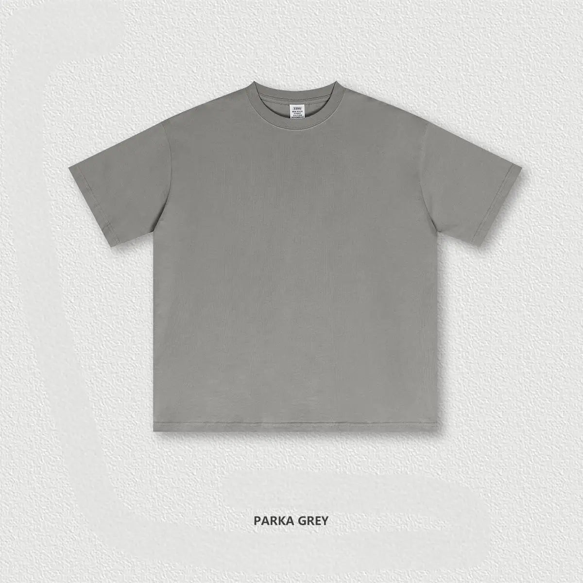 Custom Logo 235 Grams 100% Cotton O-Neck Streetwear Boxy Fast Sample Oversized Custom T-shirt
