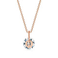 Fashion Trendy Fashion Jewellery Korean Style Ladies Sparkling 9mm Round AAA+ Zircon Pendant Necklace