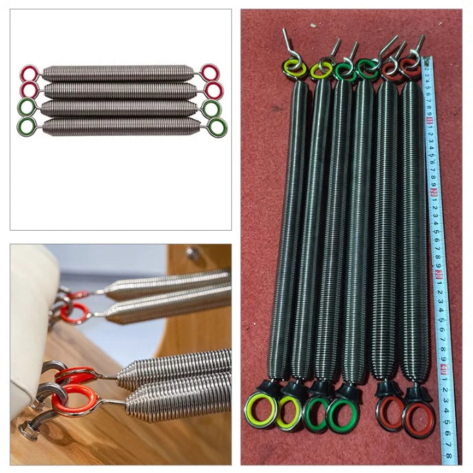 Heavy Duty Stainless Steel Coil Style Double Hook Pilates Spring Extension Springs Industrial Usage