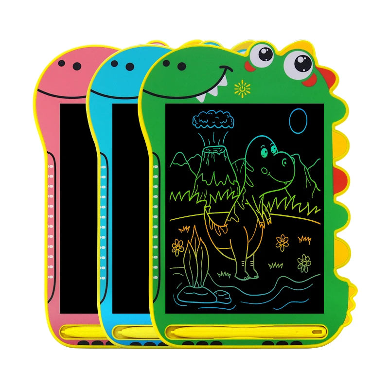 Multicolored Graphic Cartoon Dinosaur Shape Drawing Board for Kids Professional Drawing Tablet Graphic Tablet