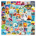 100Pcs Hawaii Beach Surfing Fresh Graffiti Stickers Surfboard Phone Guitar Decor Summer Day Travel Gift Sticker