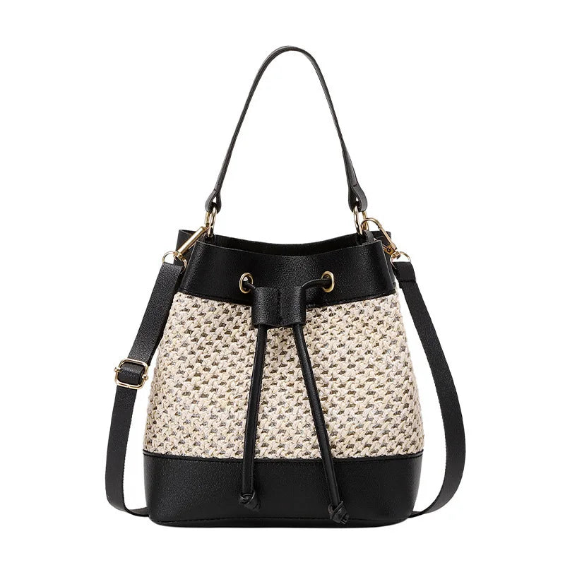 Factory Wholesale China Supplier Cheap Handbag Ladies Women Crossbody Straw Beach String Bags