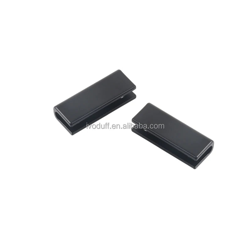 Ivoduff Supply Belt End Strap Black 1 Inch Strap End Caps End Tail Clips for Sale