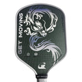 GET MOVING Cao Cap Azure Dragon China 16mm Titanium T700 Carbon Fiber PP Honeycomb Adult Pro Vot Pickleball Racket Paddle