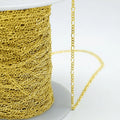 1.6mm Figaro Link Chain Necklace 18K Gold Plated Figaro Chain for Men Women Bracelet Necklace Choker Making
