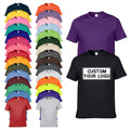 Wholesale Mens Blank Tee Shirt Custom Logo 100% Cotton Short Sleeve Tee Plain Shirt Printing for Men Women