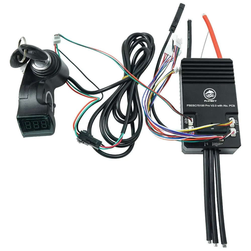 Flipsky High Current 75100 Pro V2.0 With Key Switch Based on VESC for Electric Skateboard / Scooter / Ebike Speed Controller