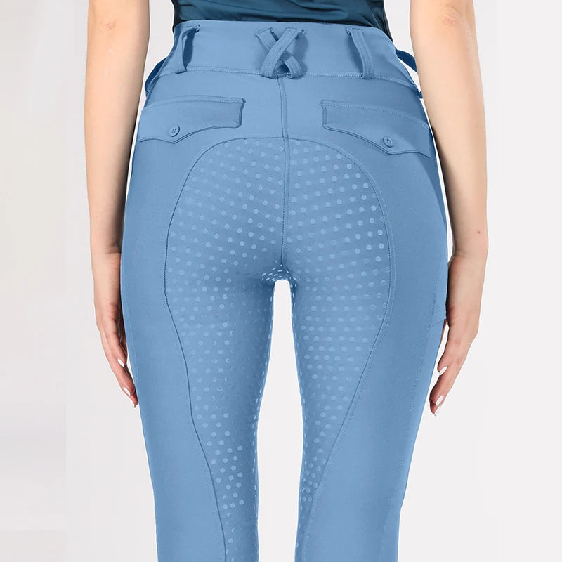 Wholesale Quick Dry Equestrian Competition Breeches Horse Riding Pants Leggings Breathable Equestrian Jodphurs Silicone Breeches