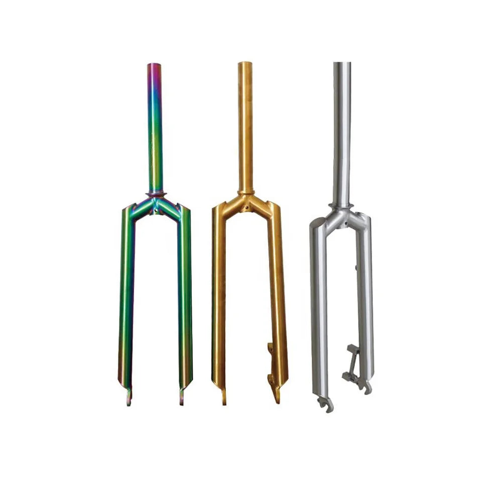 Chinese Factory Professional Made Titanium Bicycle Front Suspension Fork