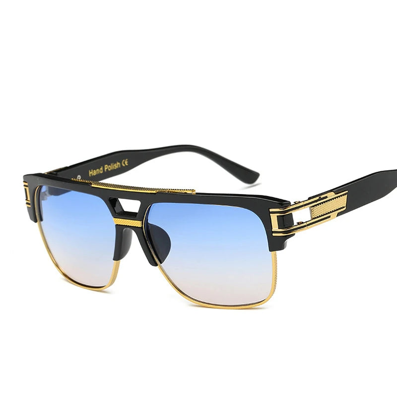 New Fashion Brand Grand Design Grandmaster Four Sunglasses Men Vintage Retro Hip Hop Style Sun Glasses Oculos De Sol Masculino