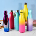 Corporate Gift Water Bottles Sport Stainless Steel Insulated 500ml Cola Water Bottle Soft Matte Hot Pink for Camping