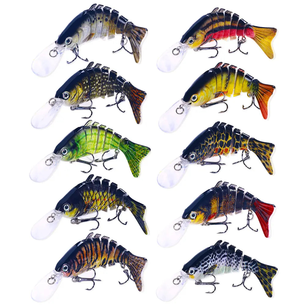 Multi Jointed Swimbait 12cm/16g 7 Segments Fishing Lures Wobbler Tackle Crankbait Artificial Hard Bait