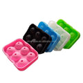 Wholesale 6 Holes Whiskey Beer Silicone Ice Ball Mold  Sphere Ball Mold Silicone Round Shape Cube Tray mol