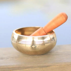Tibet Buddha Sound Yoga Meditation Tibet Singing Bowl Pure Copper With Hammer and Pot Pad