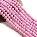6/8/10mm Blue Green Red Pink White Turquoise Natural Stone Round Beads DIY Semi-finished Handmade Bracelet Jewelry Making