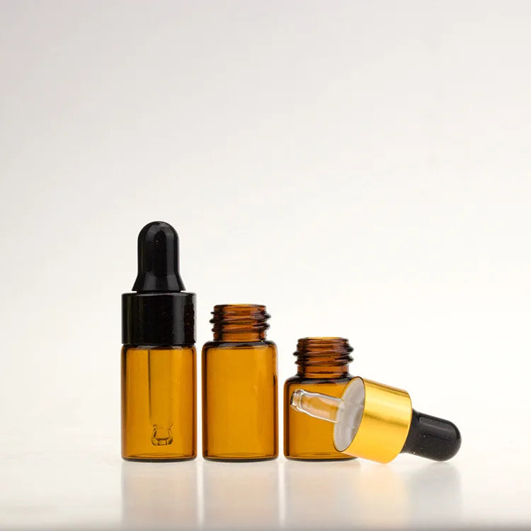 Online Customization 1ml 2ml Glass Bottle for Essential Oil with Glass Roller Bottle 3ml