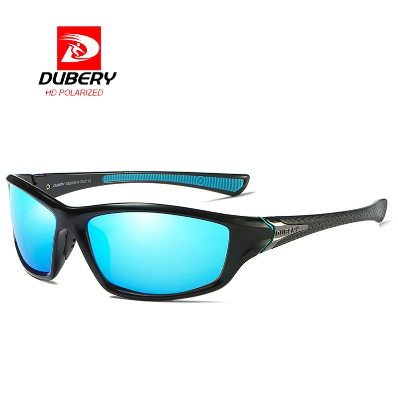DUBERY High Quality Polarized Sunglasses 2026 Unisex UV400 TAC Lenses Black Transparent Yellow
