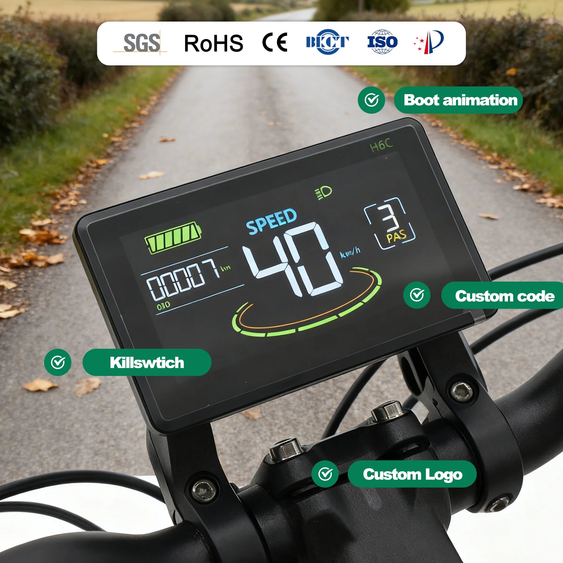 Rainproof Wired Bike Computer Bicycle Speedometer Electronic Cycling Odometer Speed Sensor Mph Meter for Ouxi V20 V8 H9 3.0
