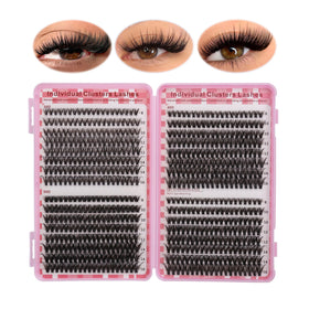 Natural Long Individual Flare Lashes Cluster False Eyelashes 10D 20D 30D 40D Individual Lashes Volume Cluster Lashes