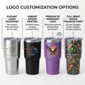 Custom Coffee Stainless Steel 30oz Western Tumblers with logo Wholesale Bulk Cup Thermal Travel Mug Termos Dengan Logo Kustom