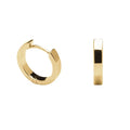 18k Gold Vermeil Jewelry Fashion Plain Simple Base Hoop Huggie Earring 925 Silver